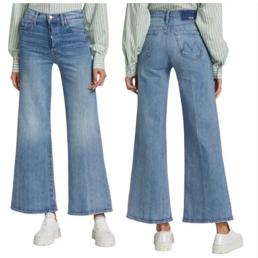 ⭐️Mother The Fly Cut Tomcat Roller Wide Leg Flare Jeans Size 30⭐️